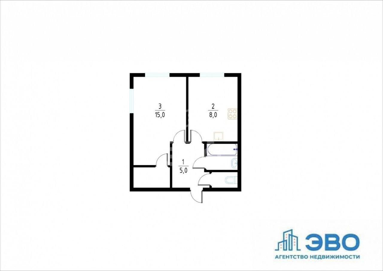 однокомнатная квартира в Санкт-Петербурге по адресу: Полюстровский проспект, 9