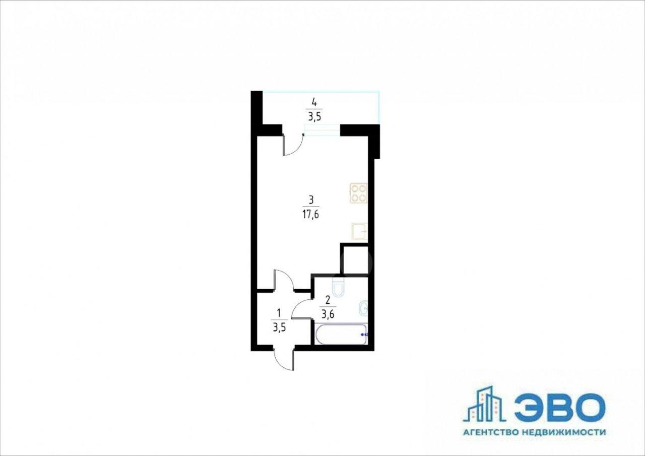 студия в Санкт-Петербурге по адресу: Русановская ул., 18, к 8, строение 1