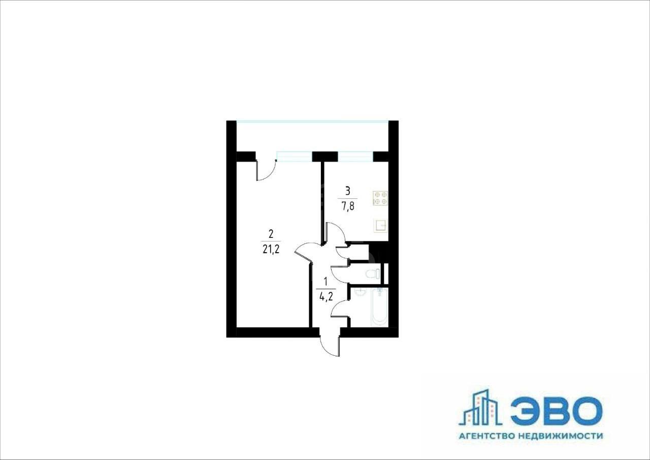 однокомнатная квартира в Санкт-Петербурге по адресу: Энергетиков проспект, 34