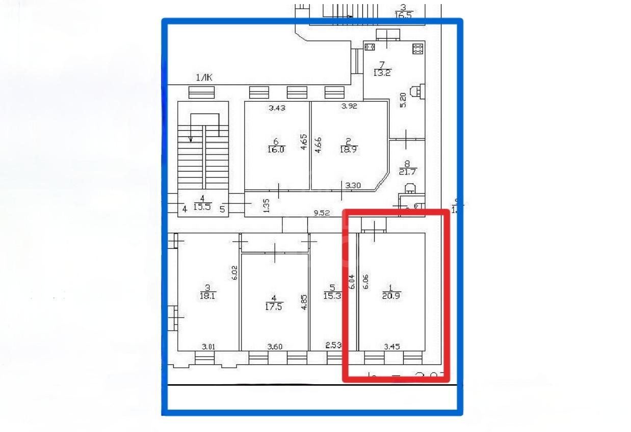 комната в Санкт-Петербурге по адресу: Комсомола ул., 15, литера А