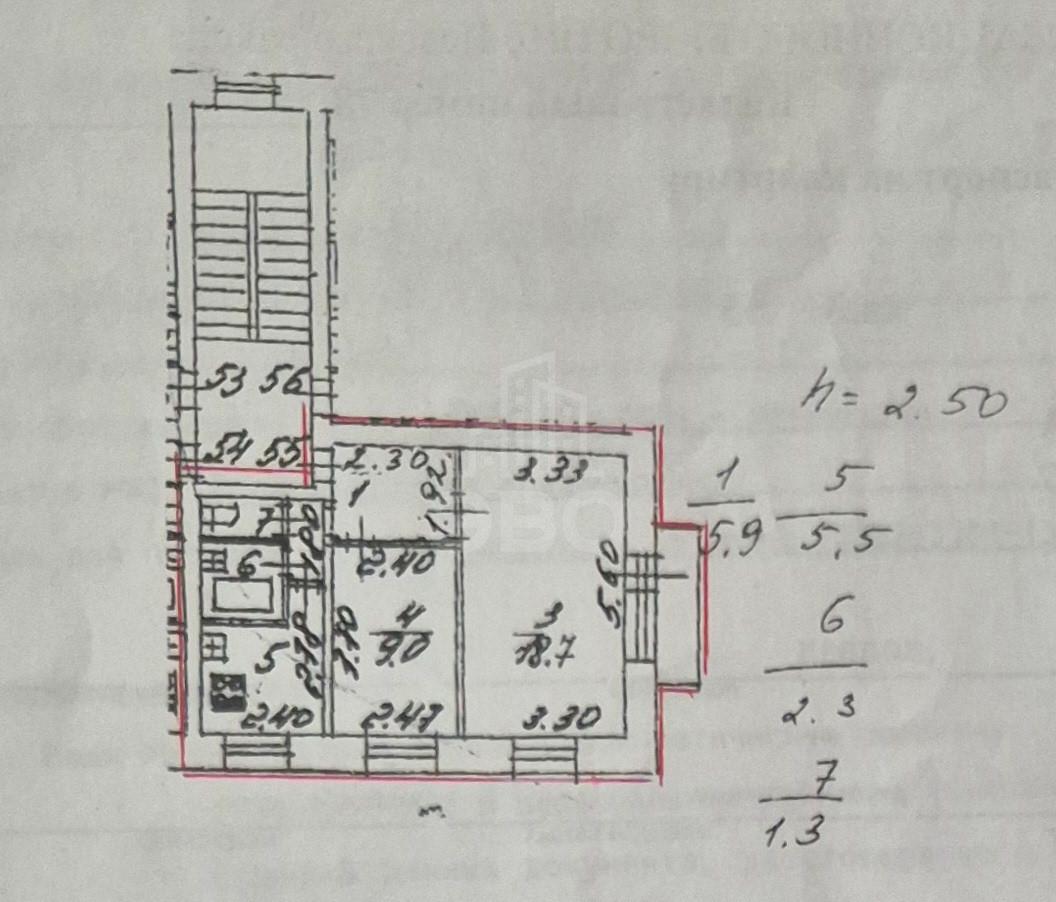 двухкомнатная квартира в Санкт-Петербурге по адресу: Ткачей ул., 22