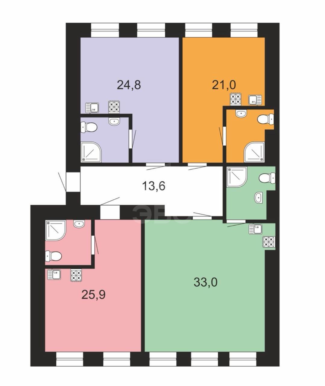 четырехкомнатная квартира в Санкт-Петербурге по адресу: Нейшлотский пер., 15Б