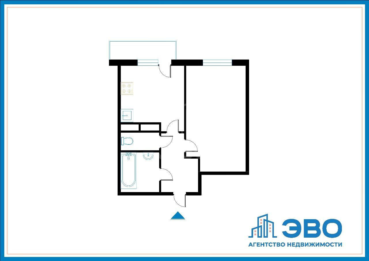 однокомнатная квартира в Санкт-Петербурге по адресу: Воронцовский б-р., 5, к 1