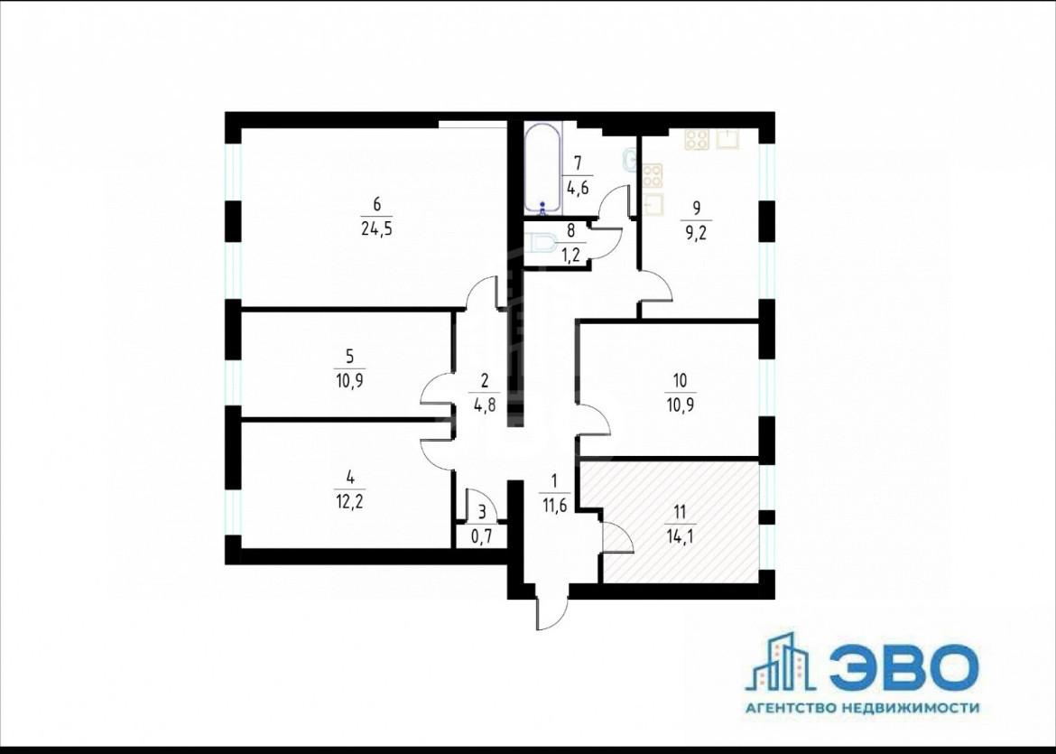 комната в Санкт-Петербурге по адресу: Марата ул., 60, литера А