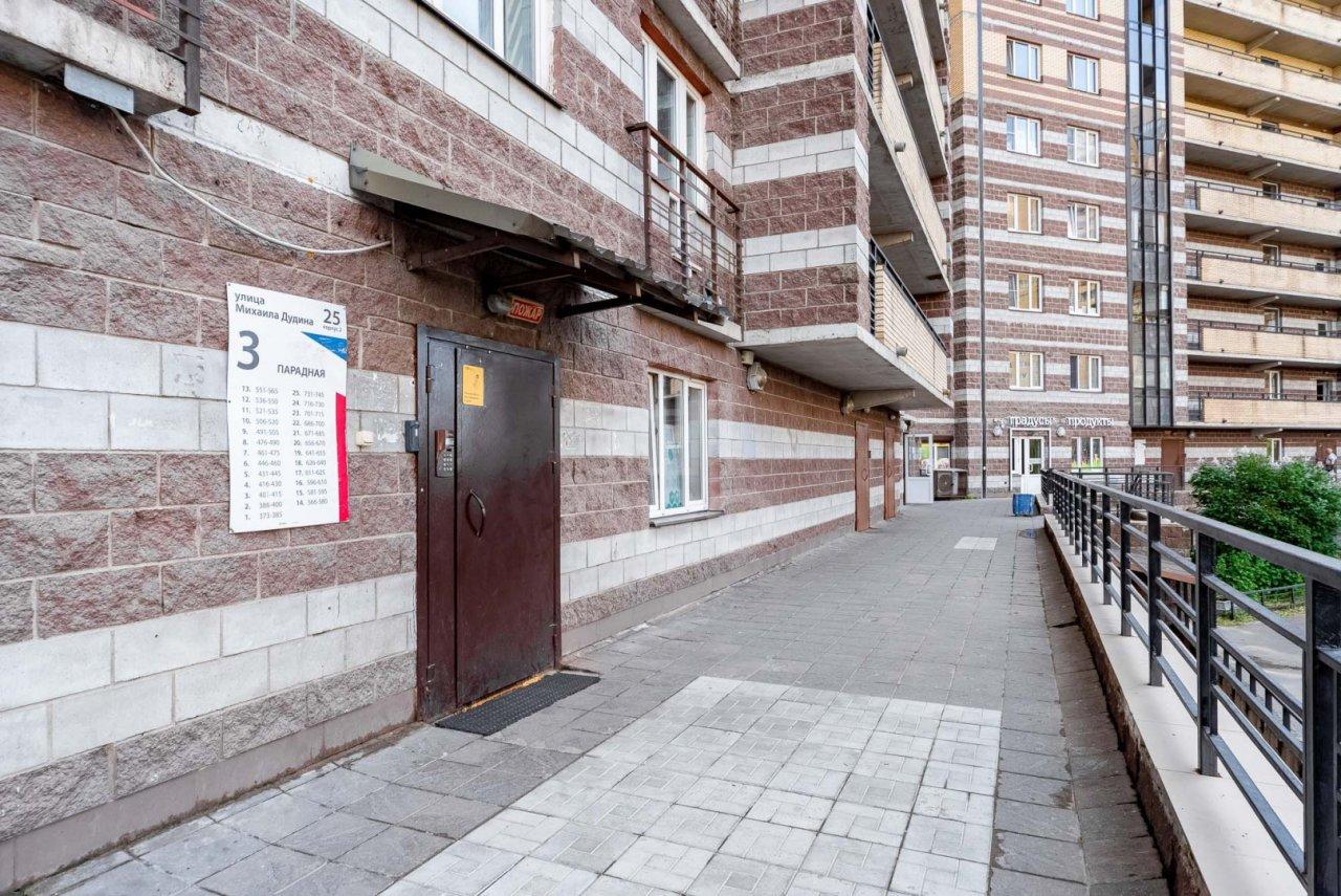 двухкомнатная квартира в Санкт-Петербурге по адресу: Михаила Дудина ул., 25, к 2, литера а