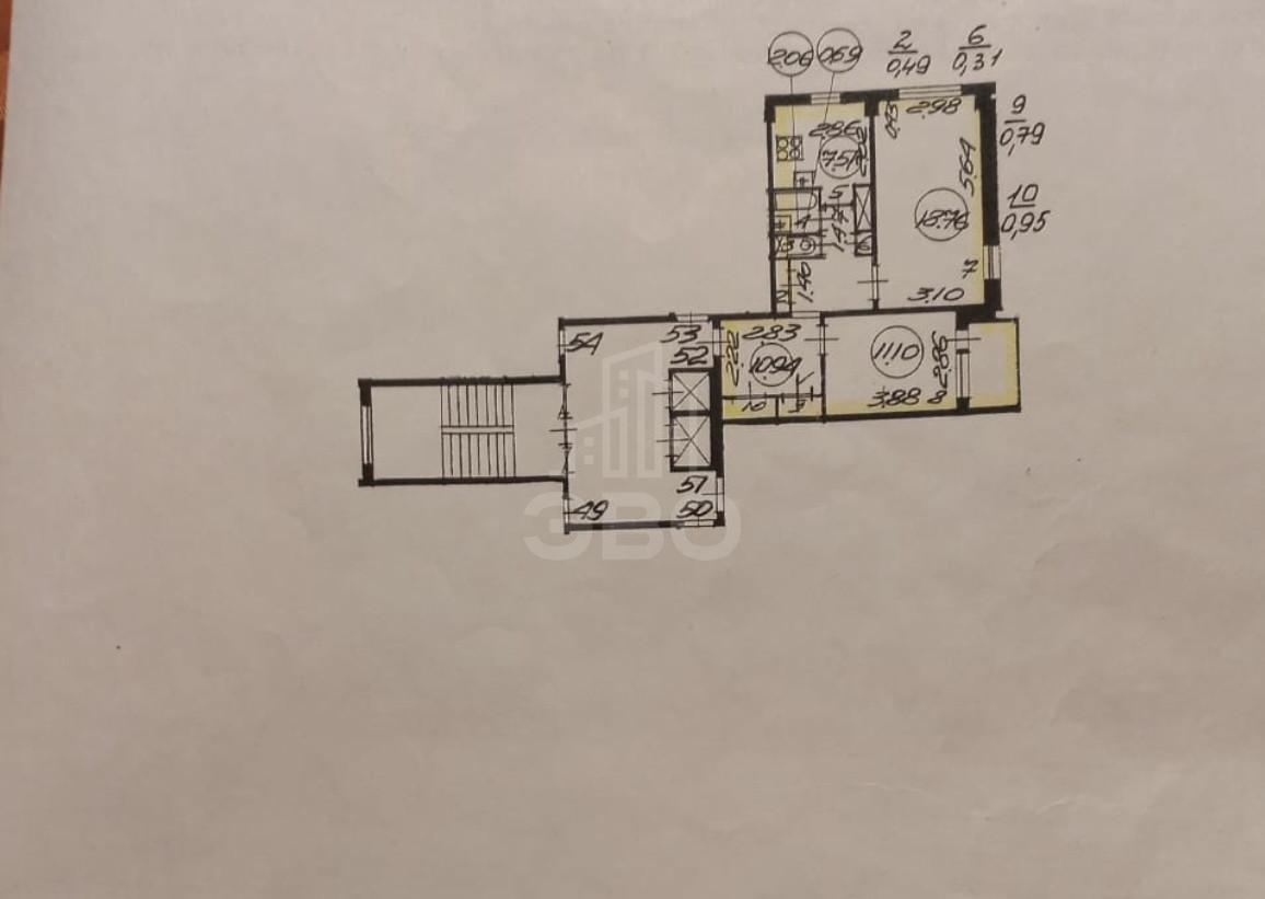 двухкомнатная квартира в Санкт-Петербурге по адресу: Дачный проспект, 3, к 7