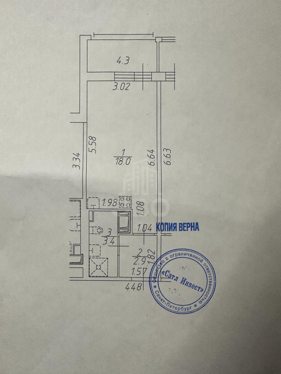 студия в Санкт-Петербурге по адресу: Будённого проспект, 23, к 3, строение 1