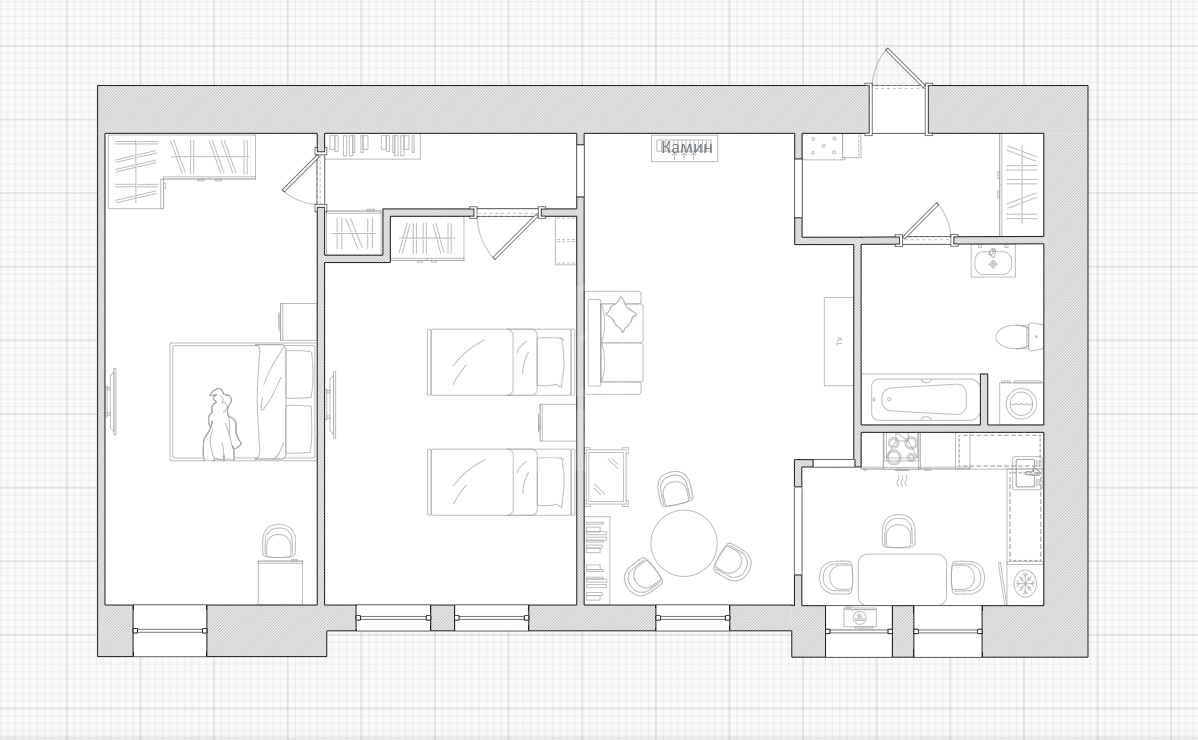 трехкомнатная квартира в Санкт-Петербурге по адресу: Пушкинская ул., 3