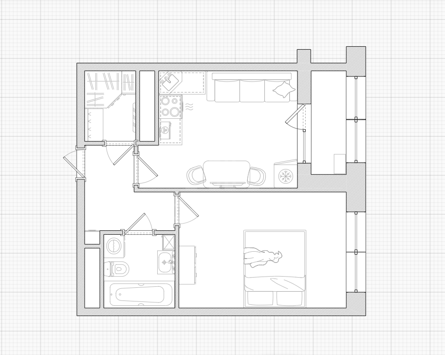 однокомнатная квартира в Санкт-Петербурге по адресу: Планерная ул., 91, к 1