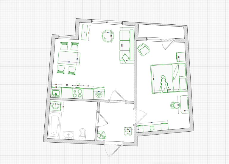 однокомнатная квартира в Санкт-Петербурге по адресу: Комендантский проспект, 60, к 1, строение 1