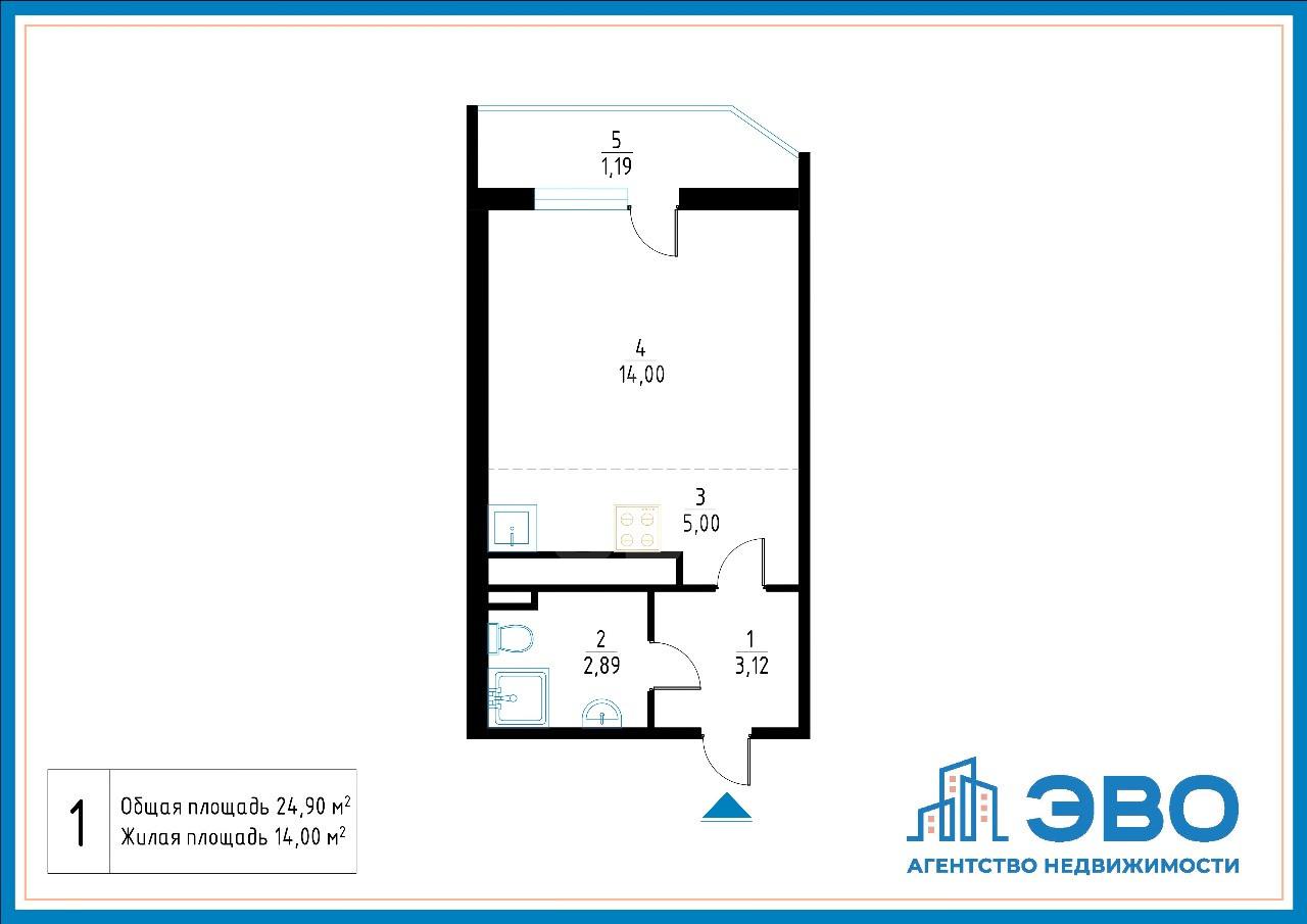студия в Ленинградской области по адресу: Воронцовский б-р., 6