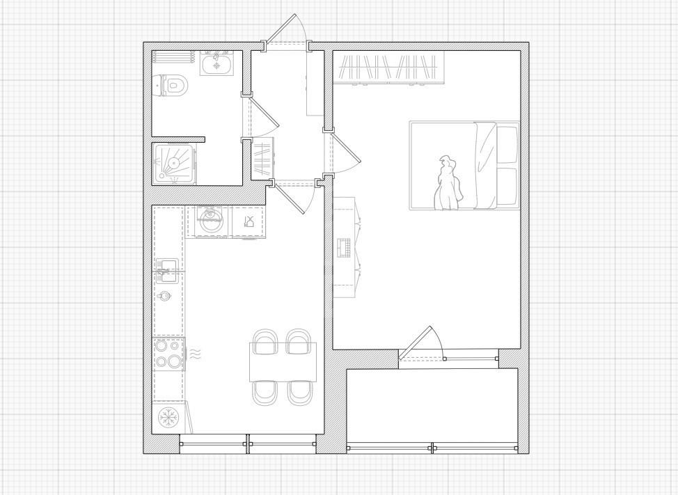 однокомнатная квартира в Санкт-Петербурге по адресу: Королёва проспект, 73