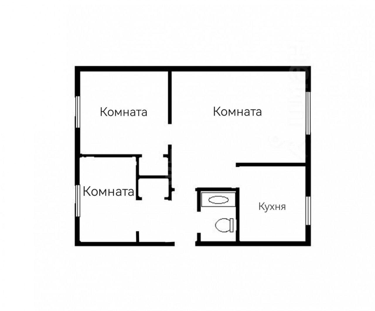 трехкомнатная квартира в Санкт-Петербурге по адресу: Новаторов б-р., 62