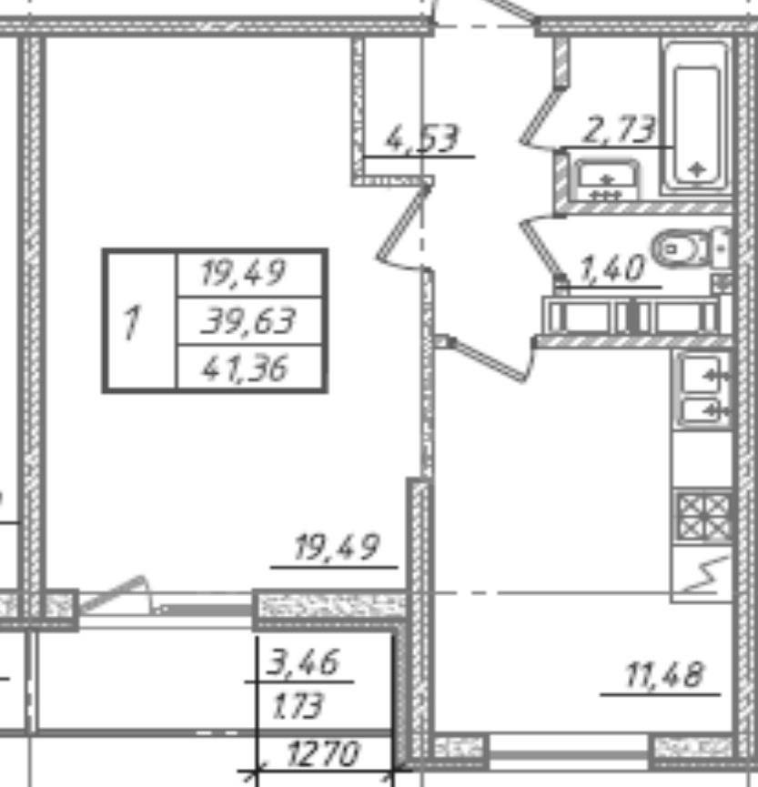 однокомнатная квартира в Санкт-Петербурге по адресу: Ленинский проспект, 68