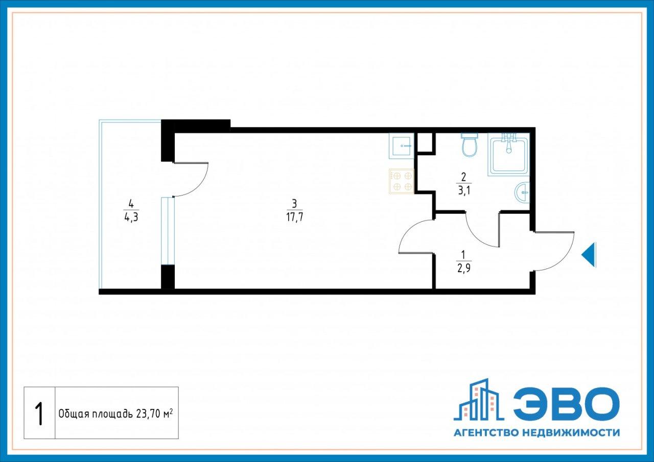 студия в Санкт-Петербурге по адресу: Владимира Пчелинцева ул., 6, к 1, строение 1