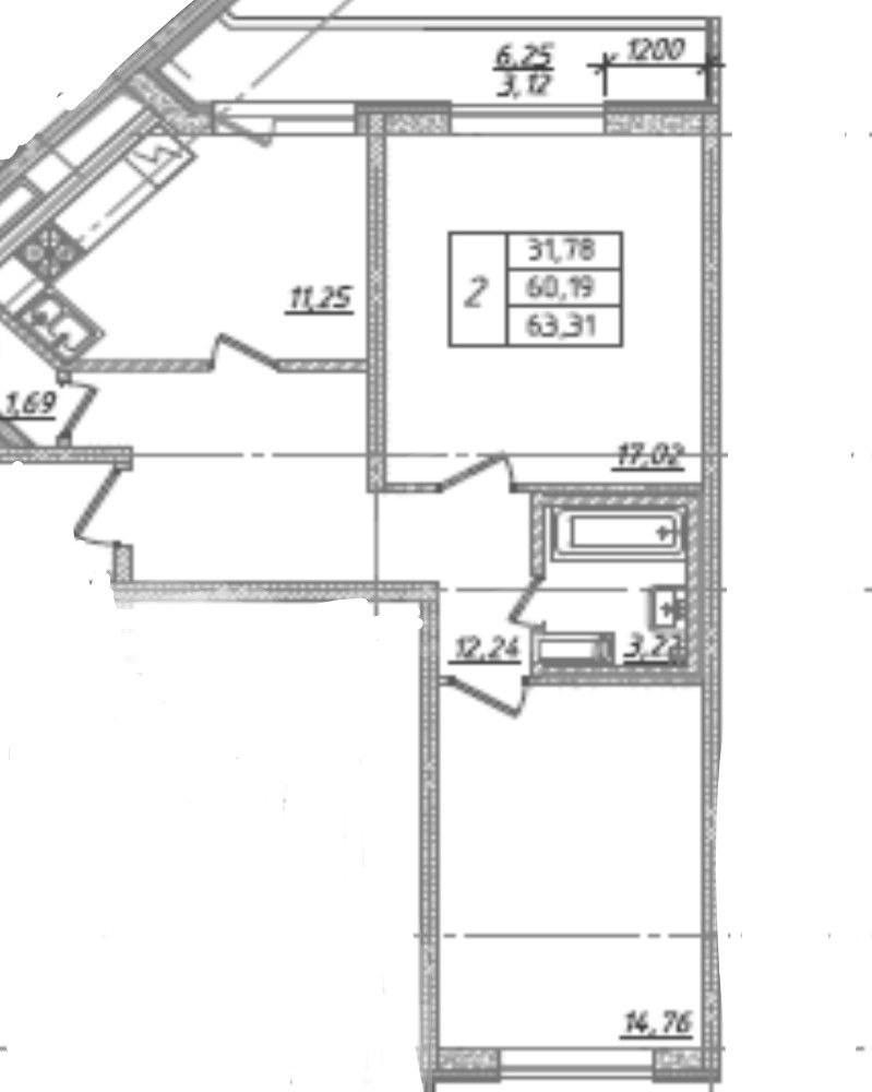 двухкомнатная квартира в Санкт-Петербурге по адресу: Ленинский проспект, 68