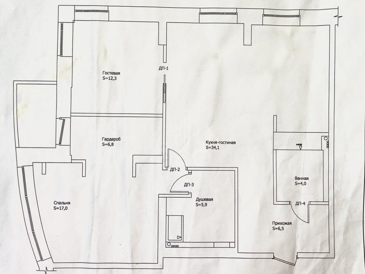 трехкомнатная квартира в Санкт-Петербург по адресу: Верности ул., 17