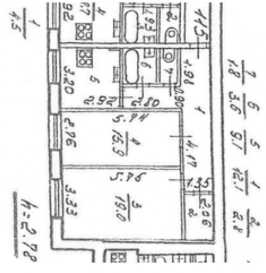 двухкомнатная квартира в Санкт-Петербурге по адресу: Реки Фонтанки наб., 150, литера Б