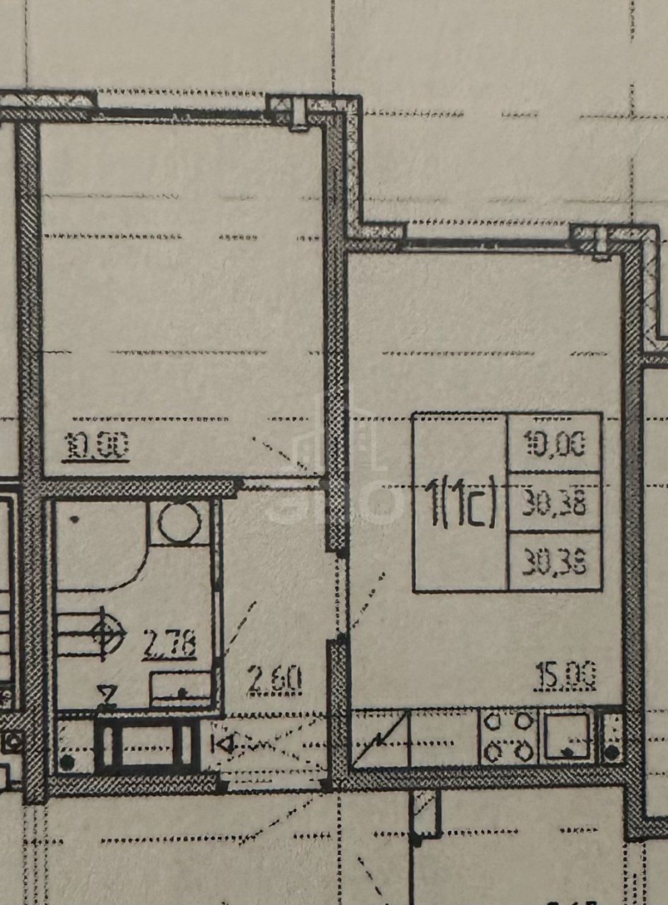 однокомнатная квартира в Санкт-Петербурге по адресу: Пахомовская ул., 14, к 2, строение 1
