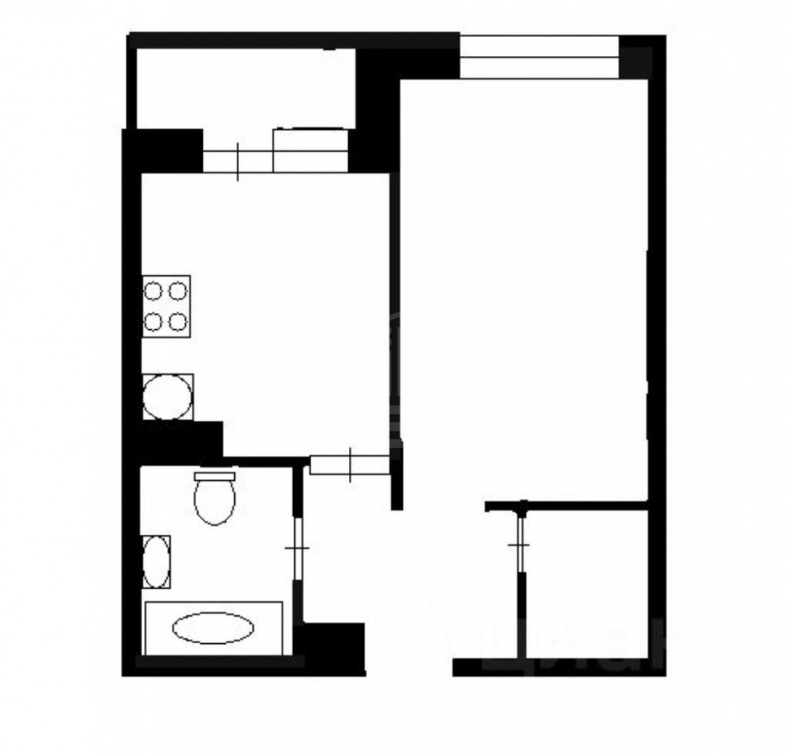 однокомнатная квартира в Санкт-Петербурге по адресу: Советский проспект, 39, к 1