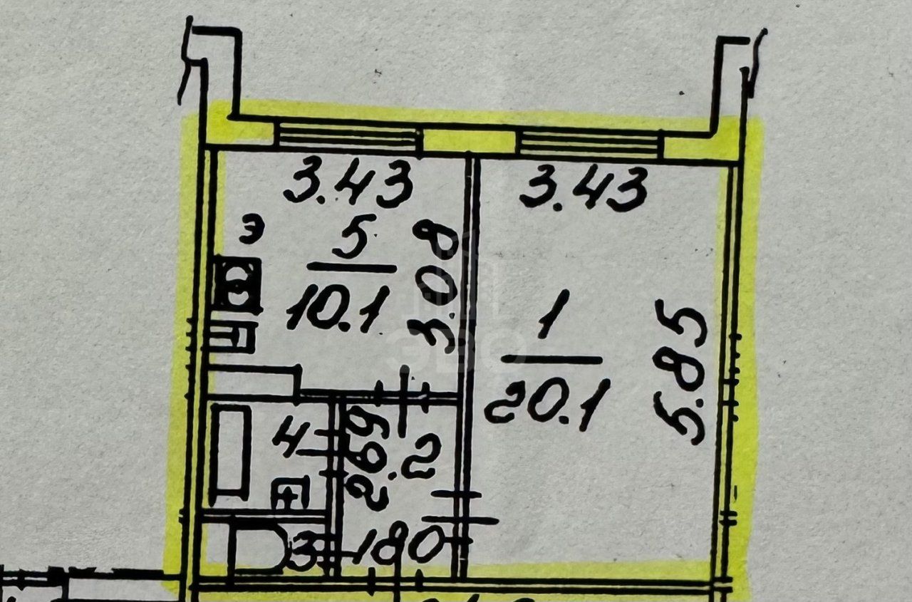 однокомнатная квартира в Санкт-Петербурге по адресу: Уточкина ул., 1, к 1