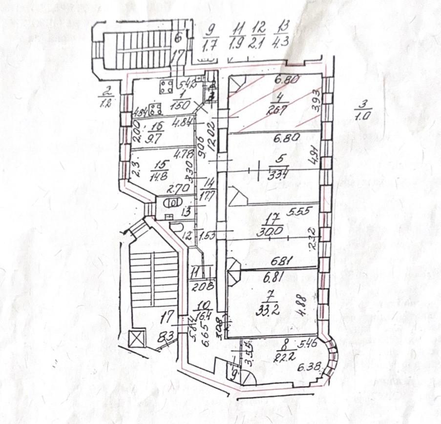 комната в Санкт-Петербурге по адресу: Каменноостровский проспект, 54/31, литера А