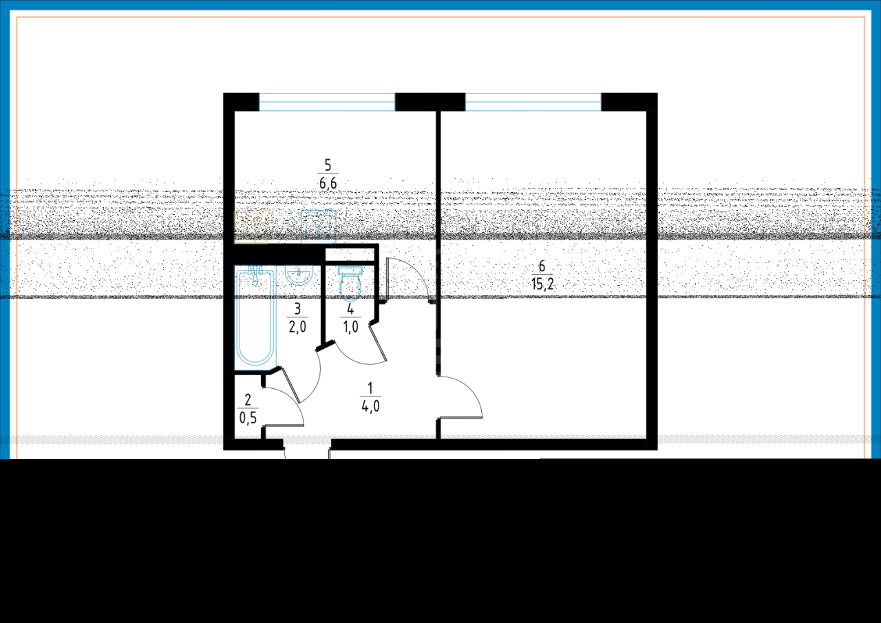 однокомнатная квартира в Санкт-Петербурге по адресу: Славы проспект, 35, к 1, литера А