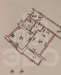 однокомнатная квартира в Санкт-Петербурге по адресу: Космонавтов проспект, 37